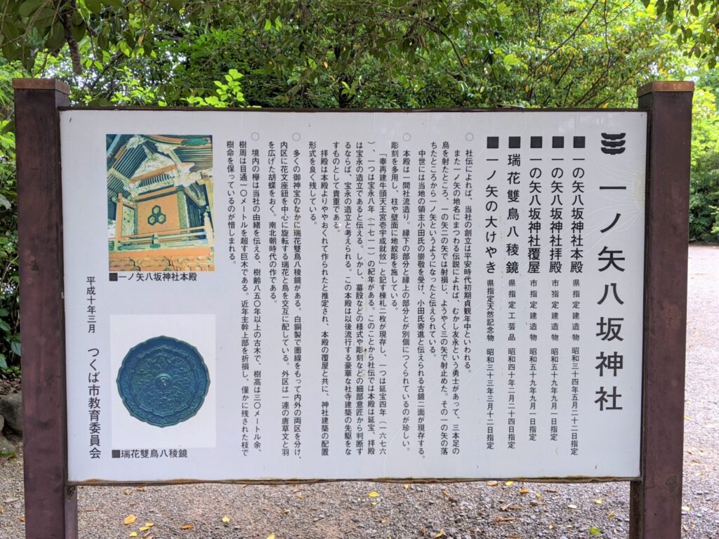 一ノ矢八坂神社看板